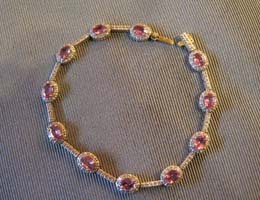 Bracelet 1950 orné de rubis