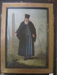 Un pope orthodoxe, toile d'origine