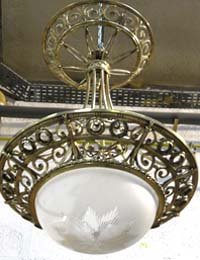 Lustre en bronze doré