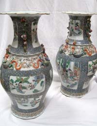 Vases de Canton en porcelaine