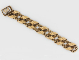 Bracelet articulé en or jaune