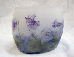 Vase en verre multicouche
