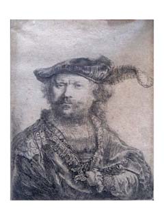 Autoportrait de REMBRANDT VAN RIJN