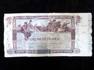 Billet de 5000 francs 1918