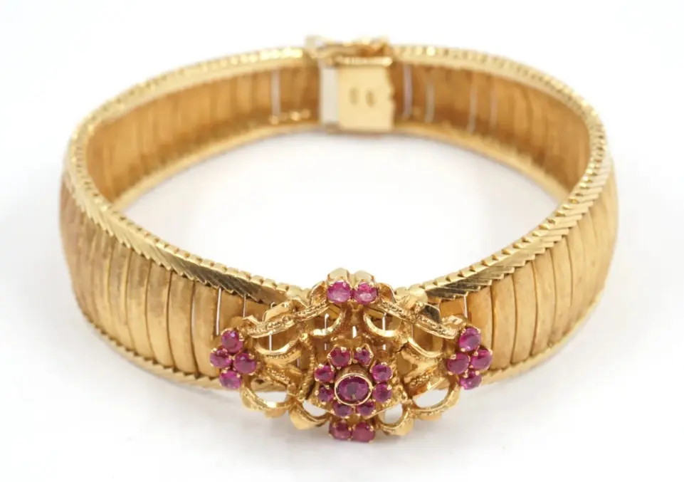 Bracelet en or jaune 750 °/°°
