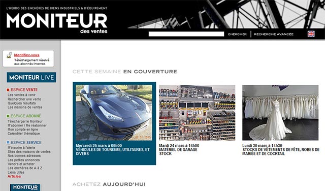 Moniteur des ventes